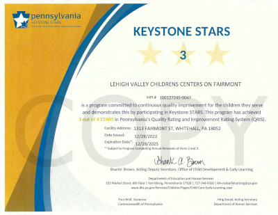 LVCC - Fairmont - Keystone Stars Ranking - Whitehall, PA