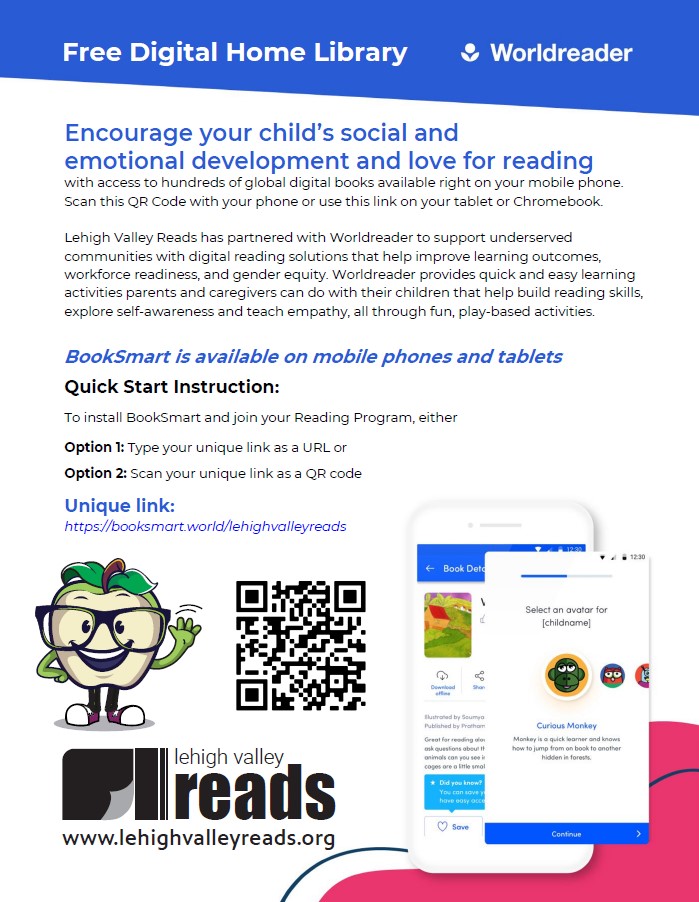 LVCC - Family Supports - Lehigh Valley Reads - BookSmart