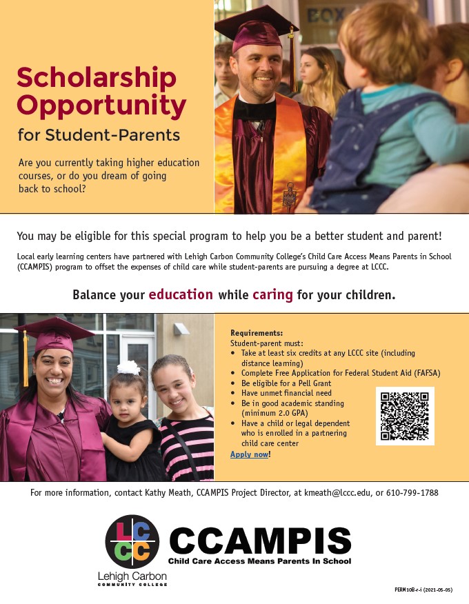 LVCC - Family Supports - Scholarship Opportunity for Student Parents